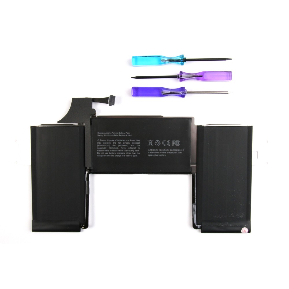 For MacBook Air 13 A1932, A2179 (2018, 2019, 2020) Battery (A1965)