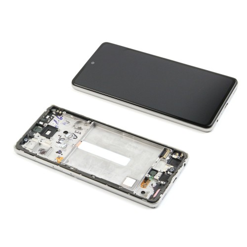 Samsung Galaxy A52 A525F, A52 5G A526B Display And Digitizer With Frame Awesome Blue Service Pack