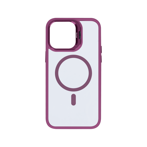 Rixus Classic 03 Case With MagSafe For iPhone 12, 12 Pro Dark Pink