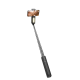 Rixus RXSF31 Integrated Selfie Stick With LED Lights Black