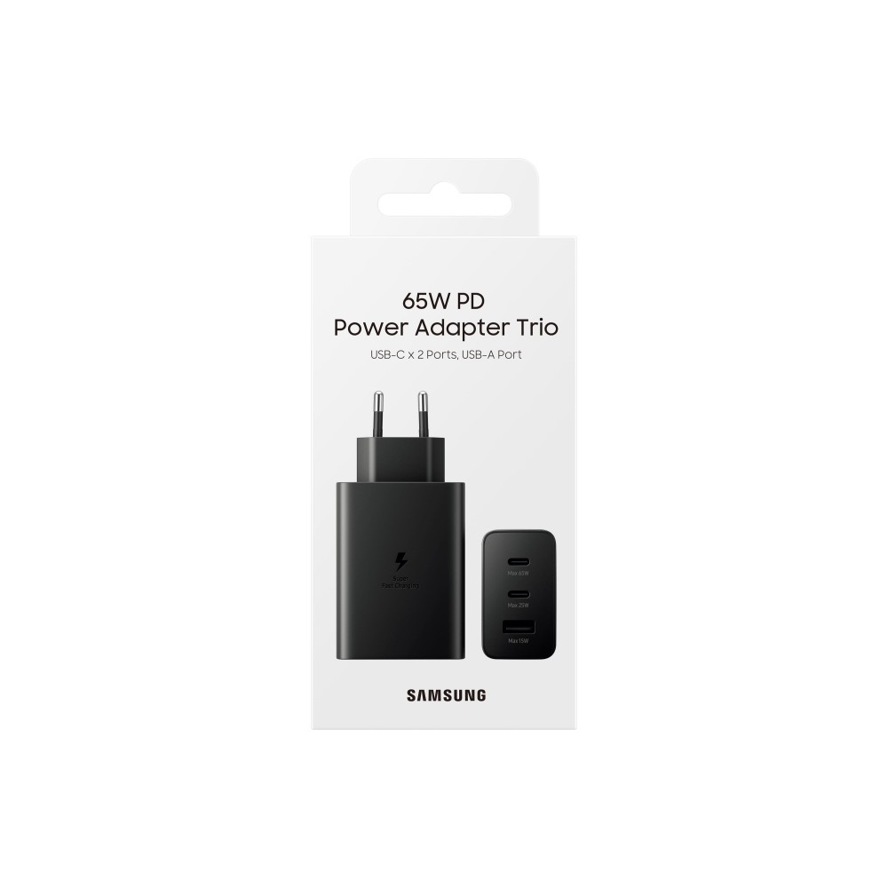 Samsung 65W Trio Power Adapter (EP-T6530NBEGEU) - Black