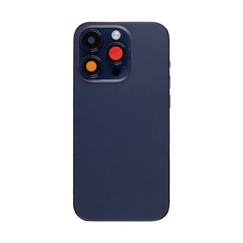 For iPhone 14 Pro Complete Housing Incl. All Small Parts Without Battery And Back Camera Deep Purple