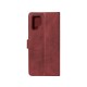 Rixus Bookcase For Samsung Galaxy S23 Ultra S918B Dark Red