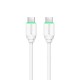 Rixus RX90CC Adapter With USB-C To USB-C Cable 100CM 20W White
