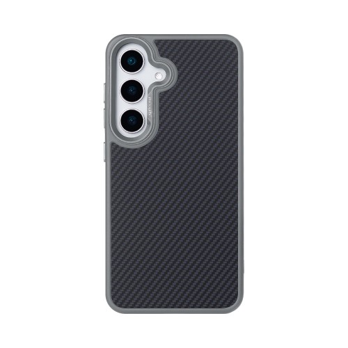 Rixus Mag Carbon With MagSafe For Samsung Galaxy S25 Plus S936B Titanium Grey