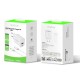 Rixus RX90CC Adapter With USB-C To USB-C Cable 100CM 20W White