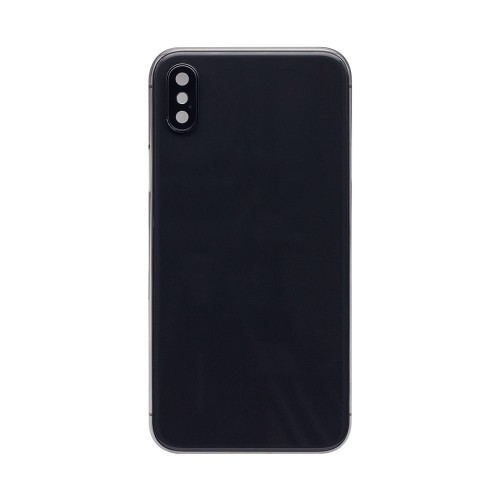For iPhone X Complete Housing Incl All Small Parts Without Battery and Back Camera (Black)