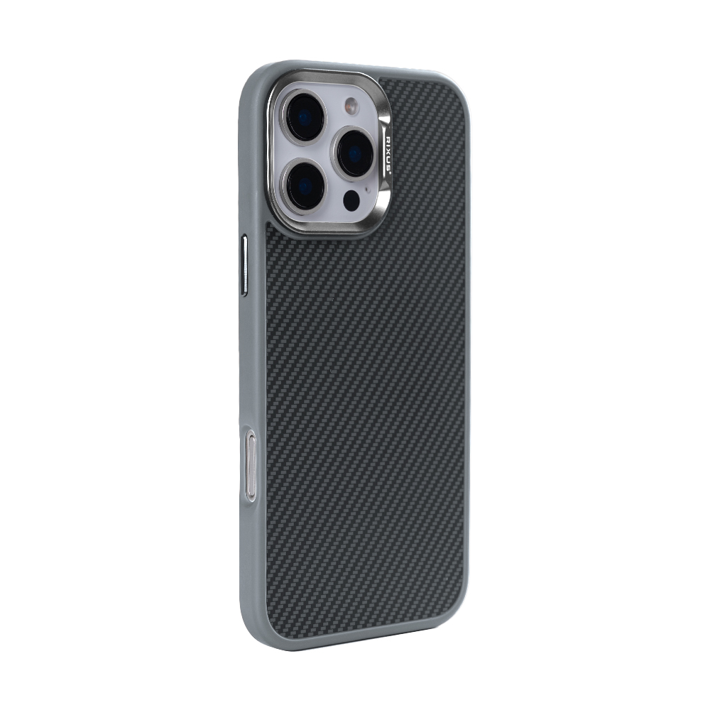 Rixus Mag Carbon With MagSafe For iPhone 16 Pro Max Titanium Grey