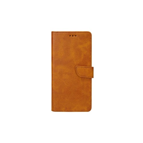 Rixus Bookcase For Samsung Galaxy A32 5G A326B Light Brown