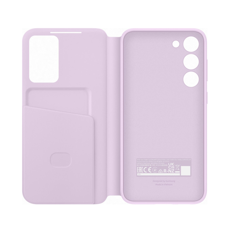 Samsung S23 Ultra (SM-S918B) S-View Wallet Case EF-ZS918CVEGWW - Lilac Purple