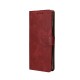 Rixus Bookcase For Samsung Galaxy S25 Ultra S938B Dark Red
