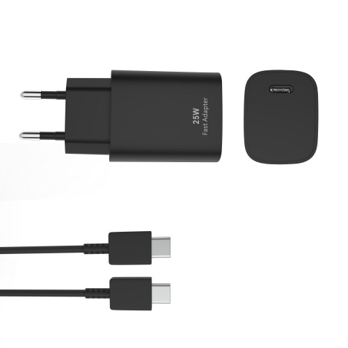 PD Adapter CH25W09 USB-C To USB-C 25W Black