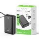 Rixus RXPB02B Digital Display Powerbank 20.000mAh With USB-C Cable Built-in Black