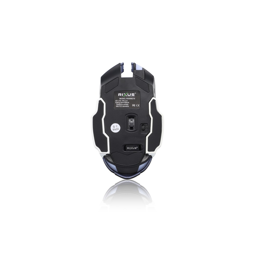 Rixus RXWM210 Wireless Gaming Mouse G-Pro Black Green