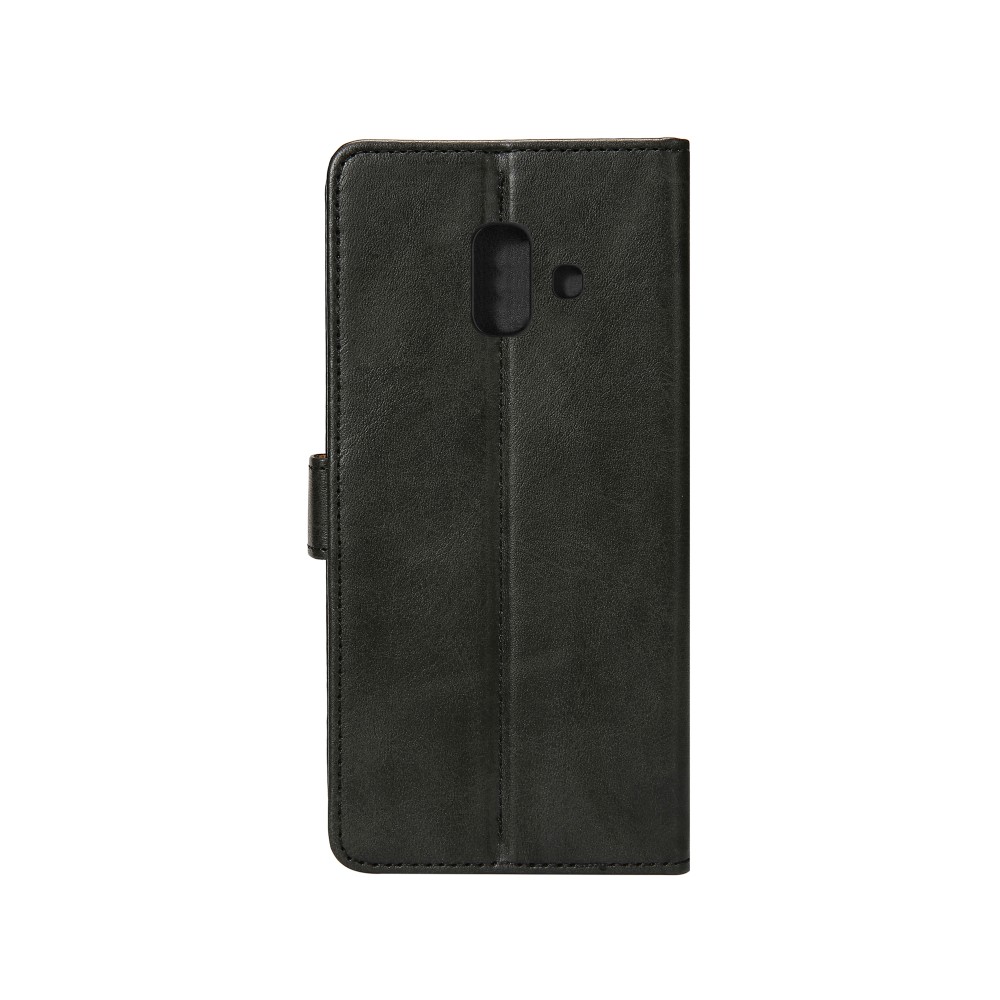 Rixus Bookcase For Samsung Galaxy A6 (2018) A600F Black