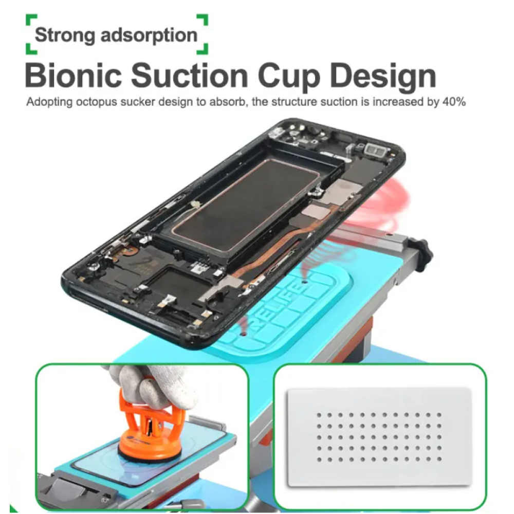 RELIFE RL-004SA Anti-Slip Silicone Pad For Separator Green