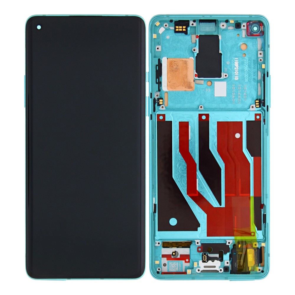 OnePlus 8 (IN2010) Display Complete + Frame (2011100173) - Glacial Green