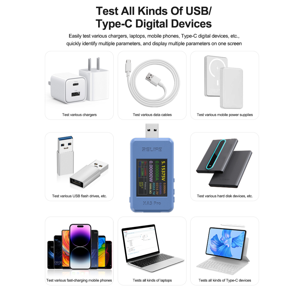 Relife XA3 Pro USB Smart Tester