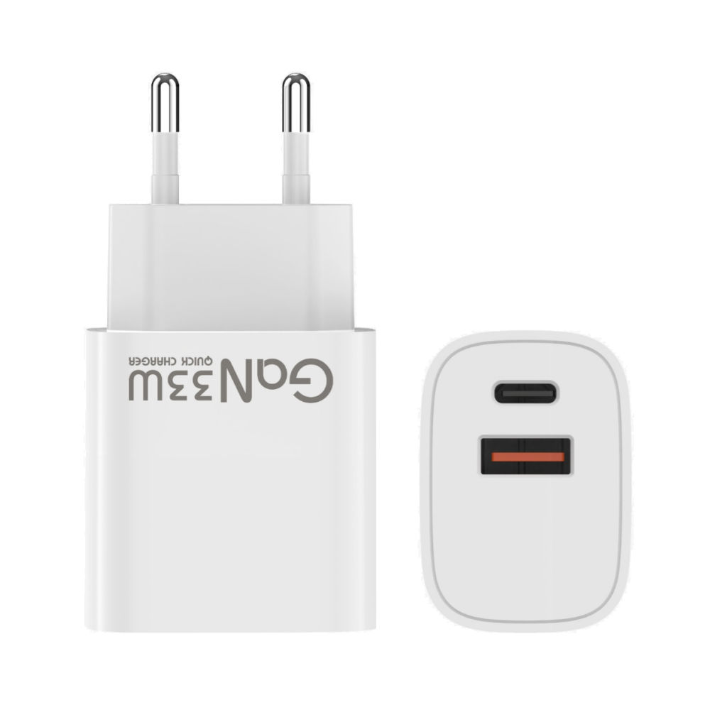 PD Quick GaN Adapter CH33W USB-A To USB-C 33W White