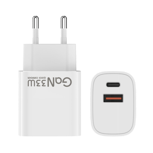 PD Quick GaN Adapter CH33W USB-A To USB-C 33W White