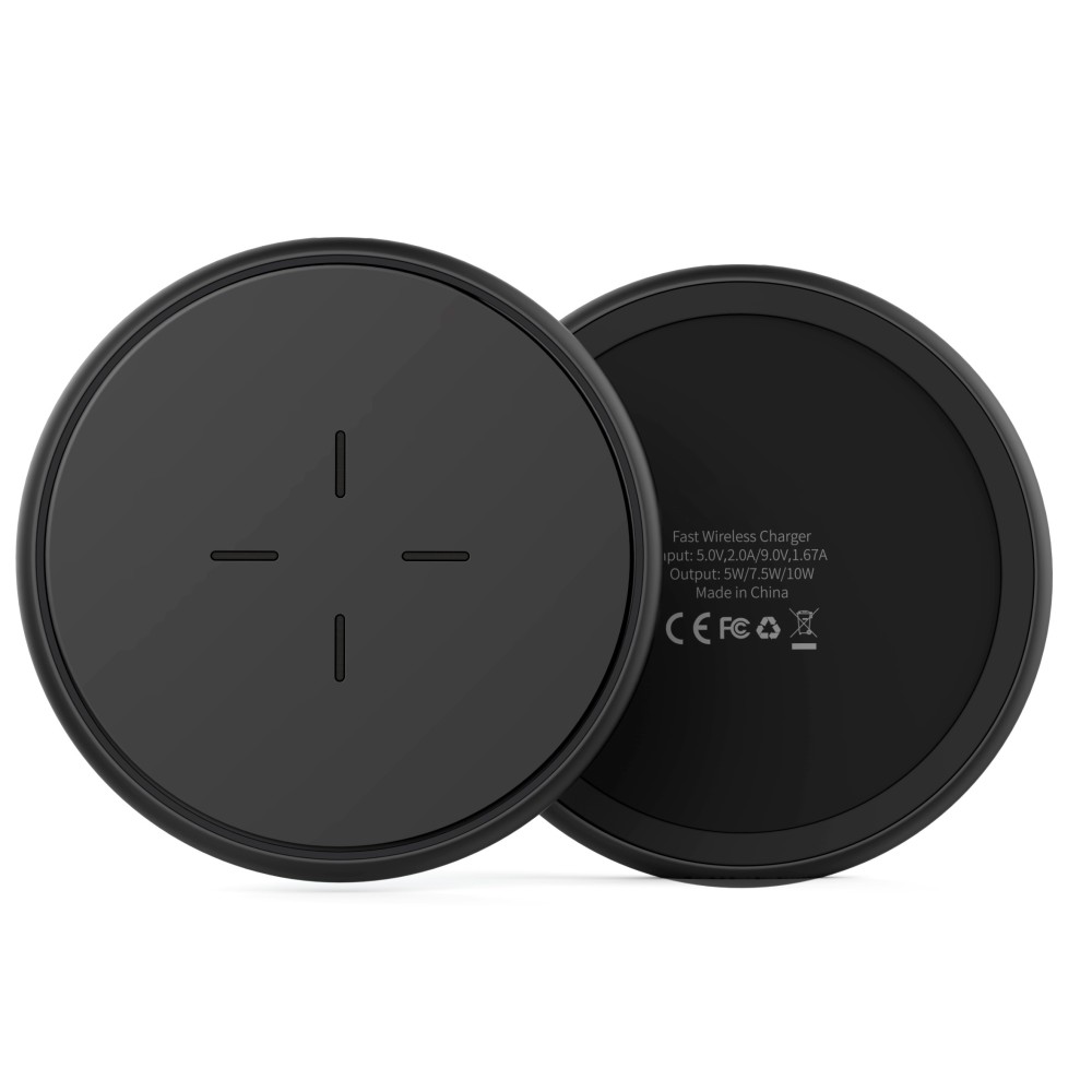 Rixus RXWC102 Wireless Qi Fast Charger 10W With USB-C Black