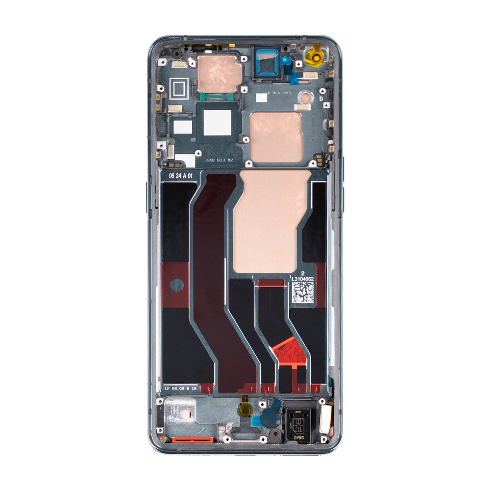 Oppo Find X3 Pro (CPH2173) Display And Digitizer With Frame Black OEM