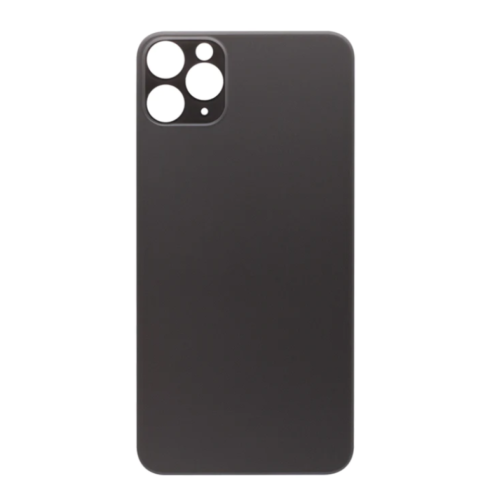 For iPhone 11 Pro Max Extra Glass Black (Enlarged Camera Frame)