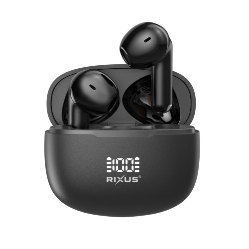 Rixus RXBH42 HIFI Sound Earbuds Wireless Headset Black
