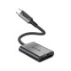Rixus RXCR01 Type C To SD/TF Card Reader Adapter Space Gray