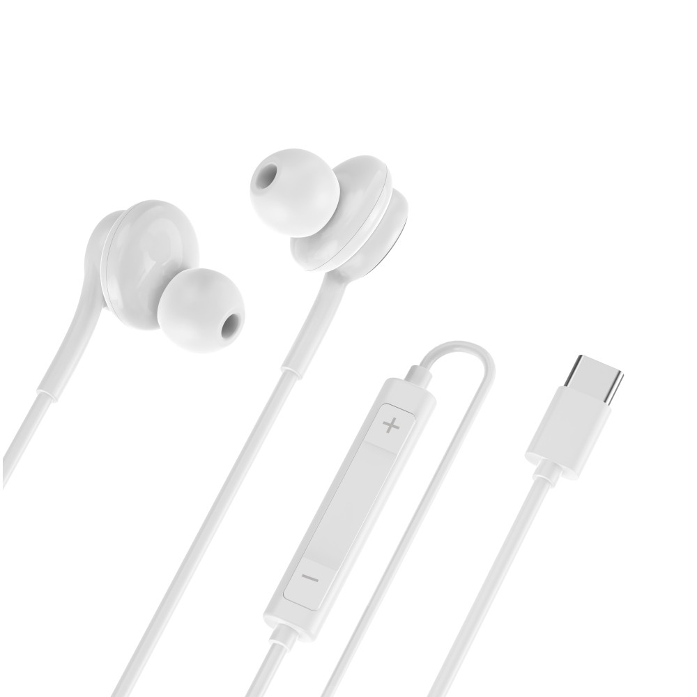 Pop-Up In-Ear Type-C Wired Earphone ER02 White