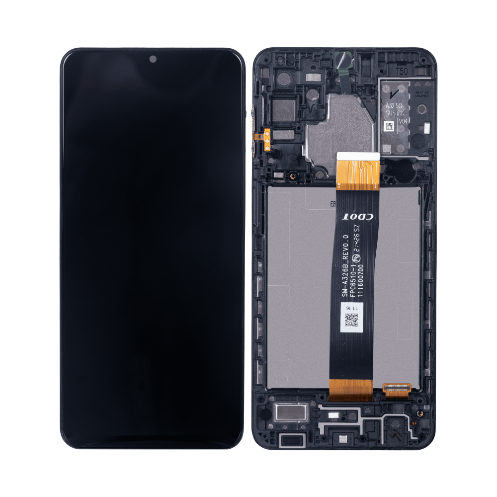 Samsung Galaxy A32 5G A326B Display And Digitizer With Frame Black Full OEM
