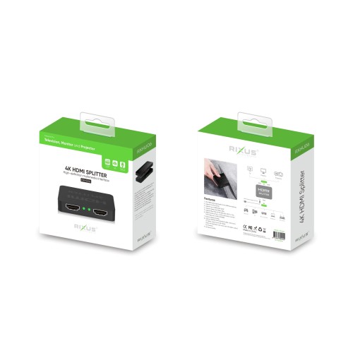 Rixus RXHU06 4K HDMI Splitter