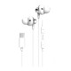 Rixus RXHD22C Stereo Earphone For C Type White