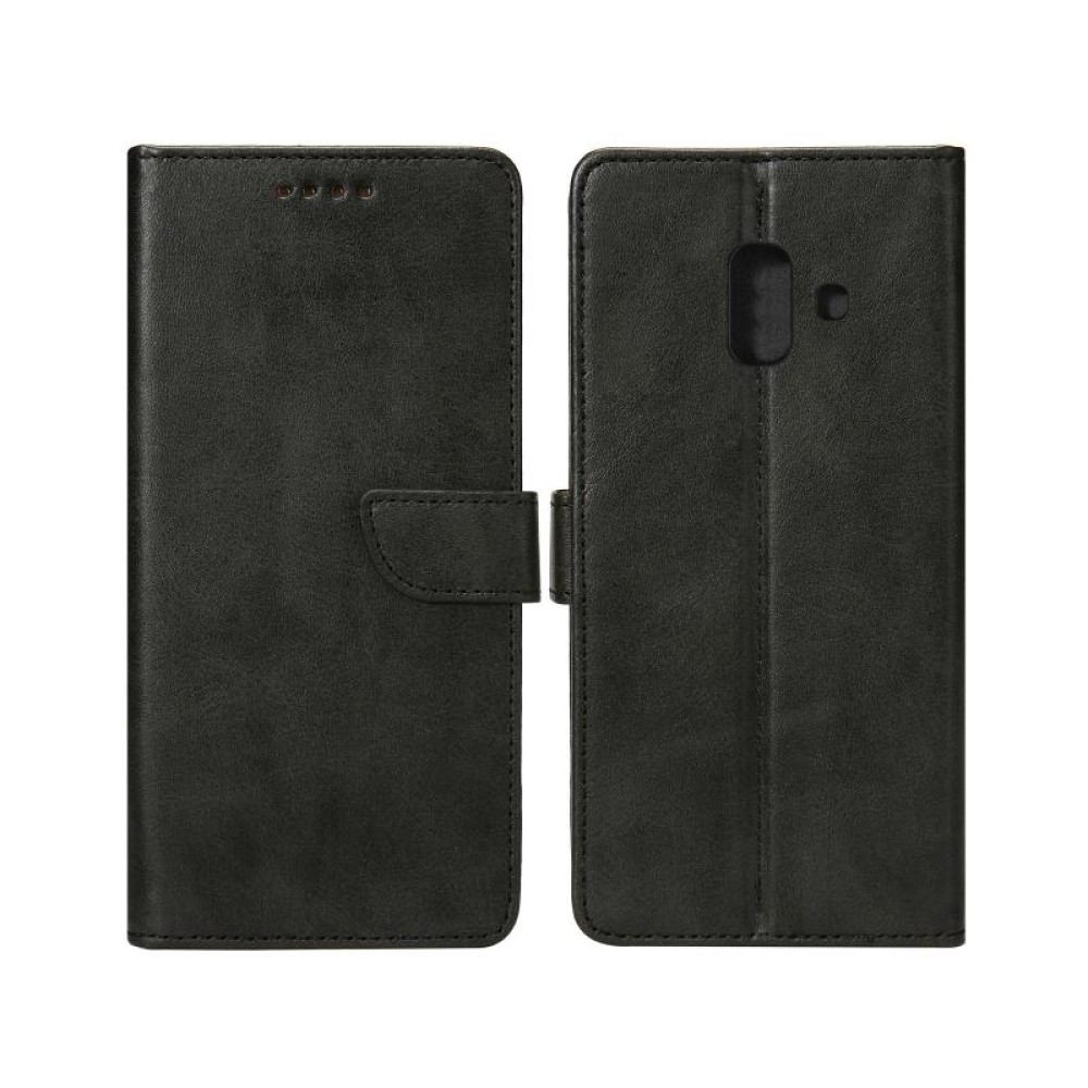 Rixus Bookcase For Samsung Galaxy A6 (2018) A600F Black