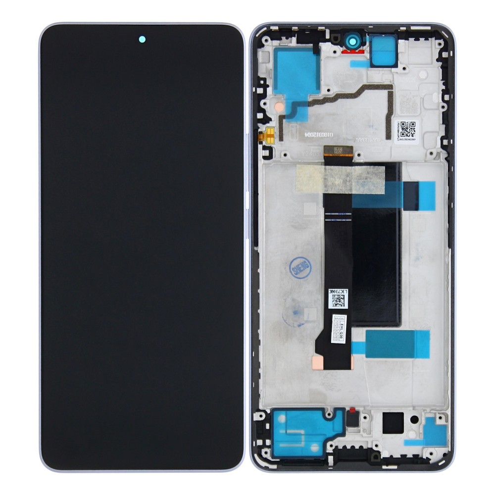 Xiaomi Redmi Note 13 Pro 5G (2312DRA50C, 2312CRAD3C) Display And Digitizer With Frame Violet OEM