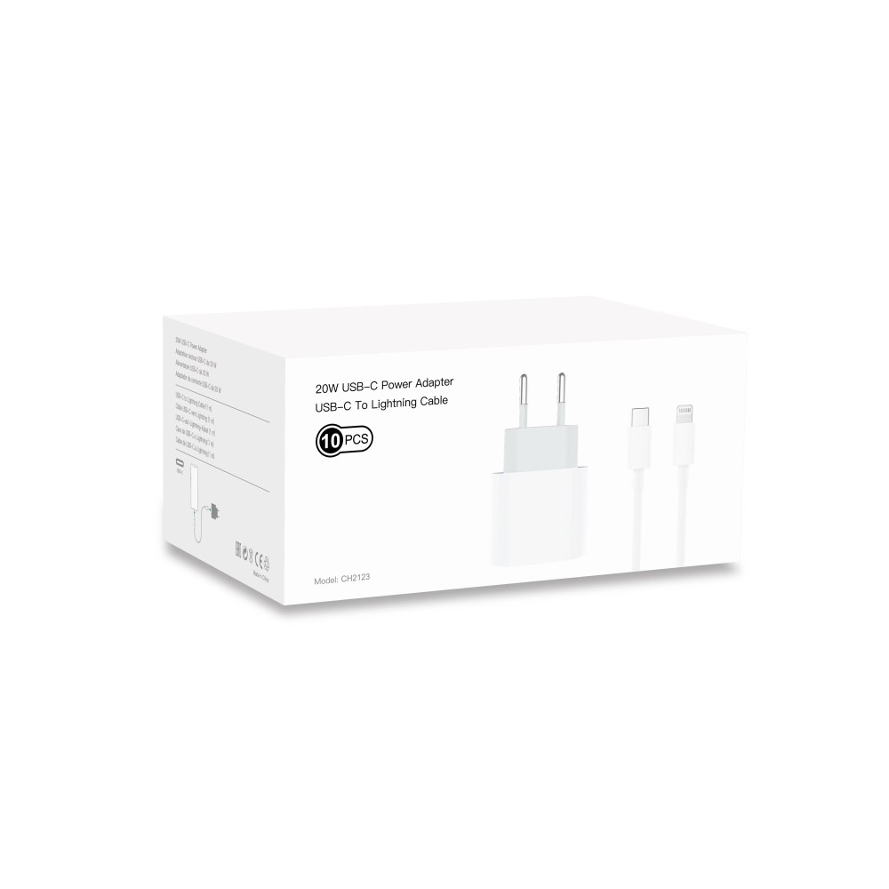 Power Adapter CH2123 USB-C To Lightning Cable 100CM 20W White