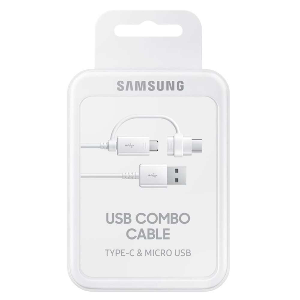 Samsung Combo Cable EP-DG930DWEGWW - USB-C & MicroUSB - 1.5m - White