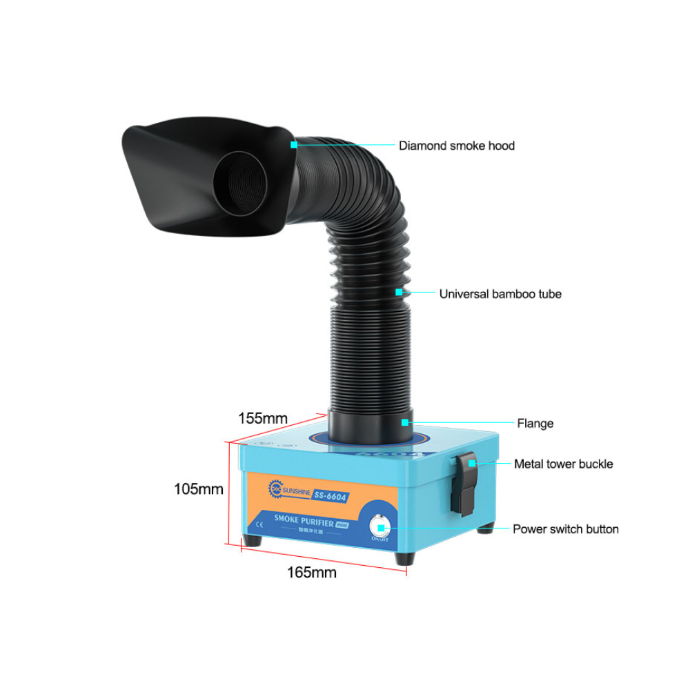 Sunshine SS-6604 Mini High Efficiency Smoke Purifier 110V-220V