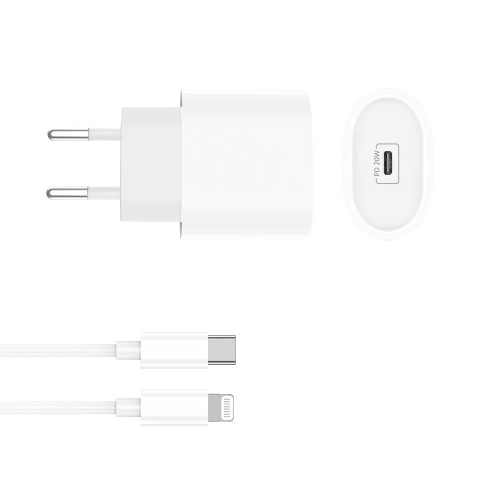 Power Adapter CH2123 USB-C To Lightning Cable 100CM 20W White