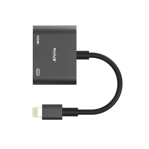Rixus RXHU02 Lightning To HDMI Video Adapter