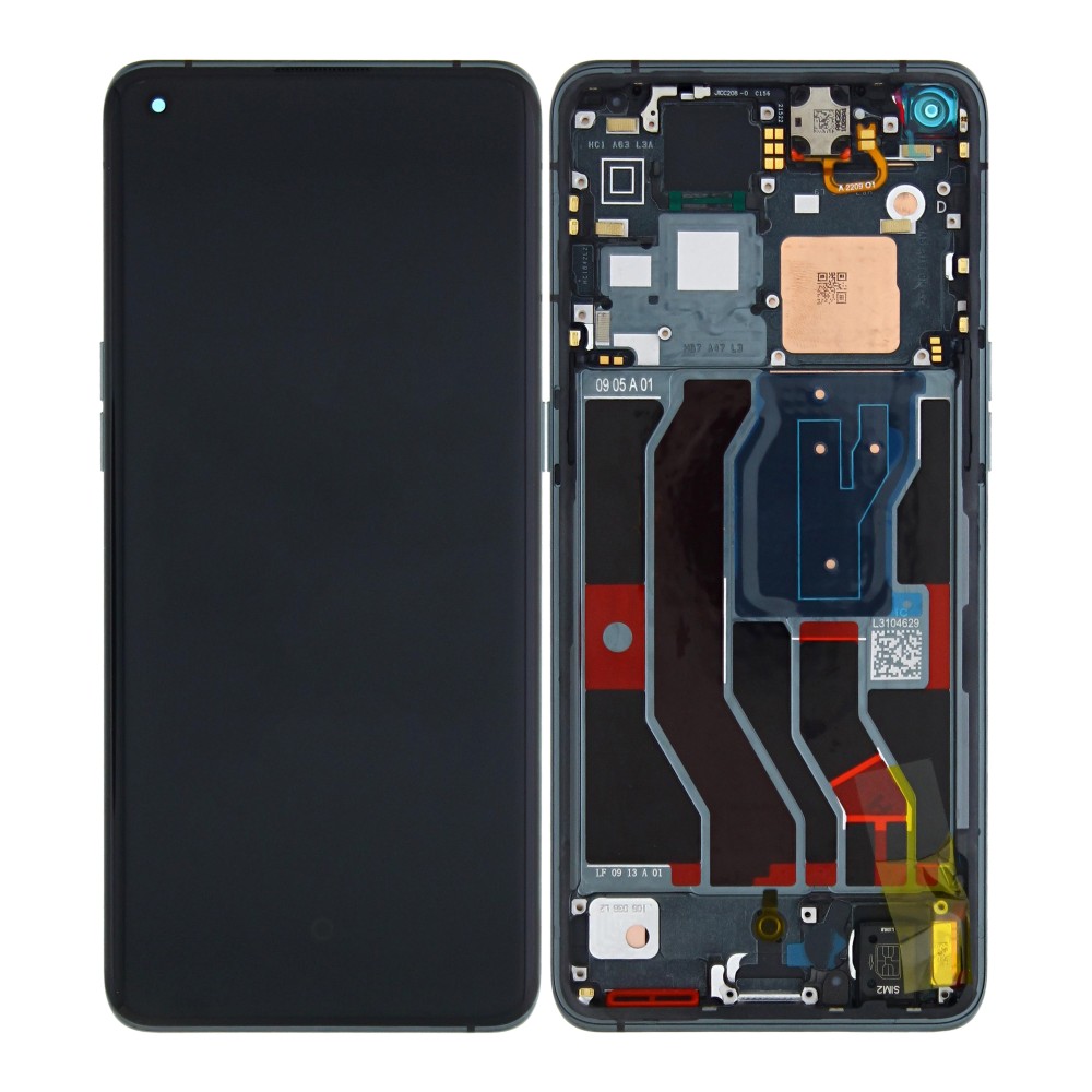 Oppo Find X3 Pro (CPH2173) Display Complete + Frame (4906614) - Gloss Black